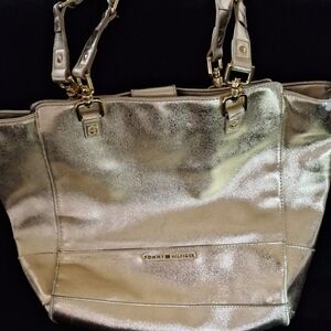 Tommy Hilfiger Gold Tote Bag